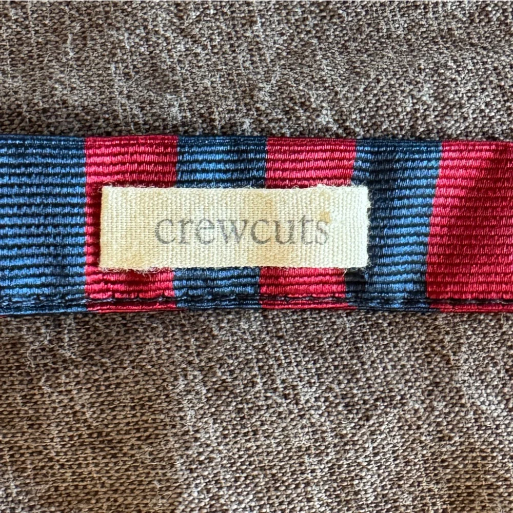 JCREW, CREWCUTS Adjustable bow tie blue/red stripe - EUC